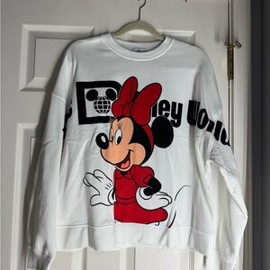 Minnie Mouse Back to Front Pullover Sweatshirt for Women